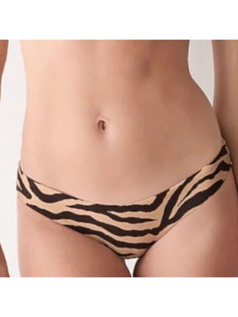 NWT J.Crew Women's Brown Curved-Waist Cheeky Bikini Bottom Size 3X